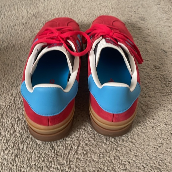 adidas Gazelle Red and Blue Sneakers - Picture 6 of 8